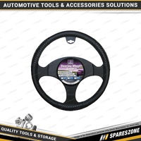 PC Covers 38cm S/W/Cover - Black with Massage Steering Wheel Covers