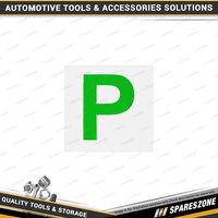 2 Pcs of Pro-Kit P Plates - Magnetic White with Green P NSW Qld ACT Tas SA & NT