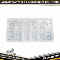 250 Pcs of Pro-Kit Flat & Lock Washers & Screw Assortment - Multiple Sizes