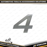 Pro-Kit Decorative Number 4 - Package of 10 Car Exterior Vehicle Body Decoration
