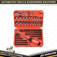 122 Pcs of PK Tool 1/4" Hex Dr Combination Screwdriver Bits Set with Bit Handle