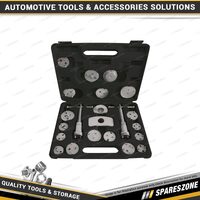 21 Pcs of PK Tool Brake Caliper Spreader Kit - Wind Back Design Universal Fit