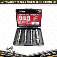 4 Pcs of PK Tool Bolt & Screw Extractor Set - Works with Any Drill