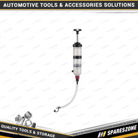 PK Tool 1.5L Oil & Fluid Extractor Syringe - with 400mm Suction Hose Viton Seals