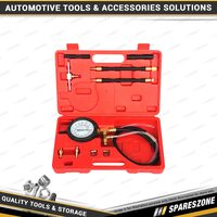 10 Pcs of PK Tool Schrader Efi Pressure Tester Kit - 140psi Gauge & 30cm Hose