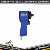 PK Tool 1/2" Dr Mini Stubby Twin Hammer Air Ratchet Wrench - Adjustable Speed