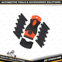PK Tool Non-Marring Plastic Blade Scraper - with 10x Double Sided Blades