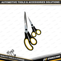 2 Pcs of PK Tool Scissor - 140 & 250mm Soft Grip Handles Stainless Steel Blades