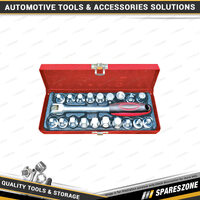 20 Pcs of PK Tool 3/8" Drive Sump Plug Wrench & Adaptor Set - Spanner & Sockets