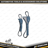 2 Pcs of PK Tool Oil Filter & Multi-Use Strap Wrench Set - Include 200mm & 150mm