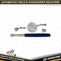 4 Pcs of PK Tool Magnetic Pick Up Tool & Inspection Mirror Set - 2.3KG Capacity