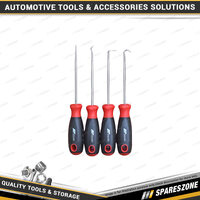 4 Pcs of PK Tool Hook & Pick Set 190mm - Short Shaft with Comfort Grip