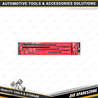 5 Pcs of PK Tool Pry Bar Set - with 4x 45 Degree Bend & 1x Roll Nose Pry Bar