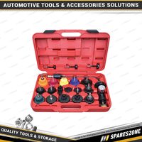 21 Pcs of PK Tool Radiator Pressure Tester Kit - Quick Click On/Off Fittings