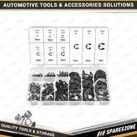 300 Pcs of PK Tool E-Clips Assortment - In Re-Sealable Plastic Case