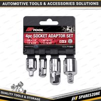 4 Pcs of PK Tool Socket Adaptor Set - 3/8" - 1/4" & 3/8 Inch - 1/2 Inch Adaptors