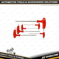6 Pcs of PK Tool T-Handle Hex Key Set - with Long Reach Ball End Design