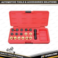 17 Pcs of PK Tool Thread Repair Tool Set - Spark Plug Sleeve Type M12 x 1.25