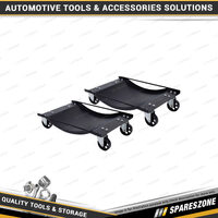 2Pc PK Tool Wheel Dolly Set - Heavy Duty Formed Steel Plate 450KG Capacity Each