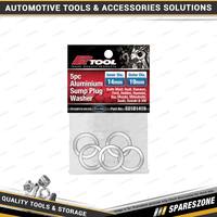 5 Pcs of PK Tool Aluminium Sump Plug Washer - 14mm Inner Diameter 19mm Outer Dia