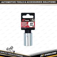 PK Tool 16mm 6Pt 1/2 Inch Dr Metric Cr-V Regular Socket - Smooth Satin Finish