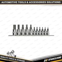 10 Pcs of PK Tool 3/8 Inch & 1/2 Inch Drive Metric Hex Bits Socket Set