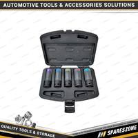 5 Pcs of PK Tool 1/2 Inch Drive Thin Wall Deep Impact 85mm Mag Wheel Socket Set