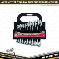 10 Pcs of PK Tool Stubby Combination Spanner Set - Metric Multiple Size Spanners