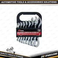 8 Pcs of PK Tool SAE Cr-V Combination Stubby Spanner Set - Multiple Size Spanner
