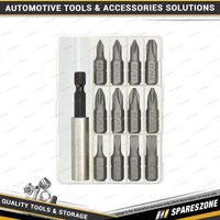 13 Pcs of PK Tool 1/4 Inch Hex Screwdriver Bits Set with Drill Adaptor