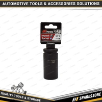 PK Tool 3/4" Drive Deep Impact Socket - 1-1/8" 6 Point Black Phosphate Finish