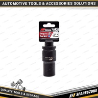 PK Tool 3/4" Drive Deep Impact Socket - 21mm 6 Point Black Phosphate Finish