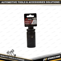 PK Tool 3/4" Drive Deep Impact Socket - 27mm 6 Point Black Phosphate Finish