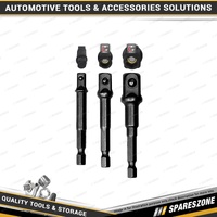3 Pcs of PK Tool 2-in-1 Magnetic Socket/Drill Adaptor Set - 40Cr Steel