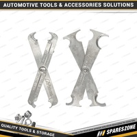 2Pc PK Tool A/C & Fuel Line Disconnect Tool Set - Strong Grip & Maximum Torque