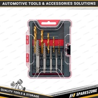 10 Pcs of PK Tool Screw Extractor & Left-Hand Drill Bit Set - High Speed Steel