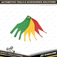 PK Tool 8 Blade Brake Pad Thickness Gauge - Green Yellow Red Steel Blades