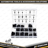 447 Pcs of PK Tool Auto Body Trim Fastener Rivet Clip & Tool Set - Plastic