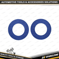 2 Pcs PK Tool Fibre & Aluminium Sump Washers - 2mm Thickness ID 12.3mm OD 21mm