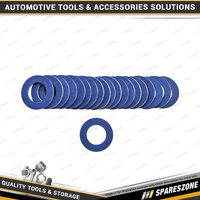 20 Pcs PK Tool Fibre & Aluminium Sump Washers - 2mm Thickness ID 12.3mm OD 21mm