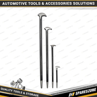 4 Pcs of PK Tool Rolled Head Pry Bar Set - Length 150mm 300mm 400mm 500mm