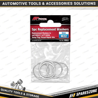 5 Pcs PK Tool M22 Replacement Washer Set - to Suit Repair Kit RG5371 & PT10252