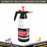 2 x PK Tool 2Ltr Heavy Duty Workshop Sprayers - with Viton Seal Pump Up Action