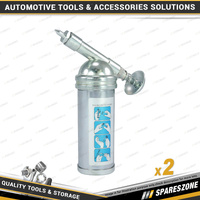 2 x PK Tool Mini Grease Guns - Capacity 80cc Working Pressure 1000psi