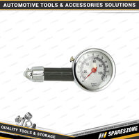 Pro-Tyre Heavy Duty Dial Tyre Gauge - 10-100psi 20-700KPA Acrylic Lens