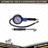 Pro-Tyre Tyre Inflator - With Dial Gauge Heavy Duty With 2 Adaptors