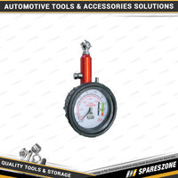Pro-Tyre Heavy Duty Tyre Gauge - Dial Gauge With Tread Depth Indicator