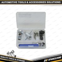 14 Pcs of Pro-Tyre Tyre Service Kit - 50PSI Pencil Gauge with Carry Case