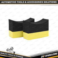 PK Wash Tyre Shine Applicator Sponge - Curved Design and Easily Applies