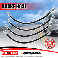 4 Pcs Protex Front Brake Hose Lines for Toyota Corolla KE50 1.2L 03/1977-1978